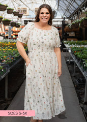 Holland Cream Floral Dress