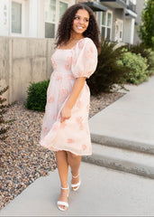 Dorothy Blush Pink Floral Dress