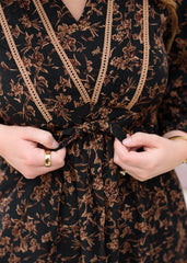 Madelyn Black Floral Dress