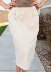 Isabel Natural Jersey Skirt