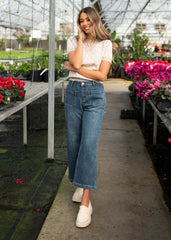 Sue Denim Straight Leg Pants