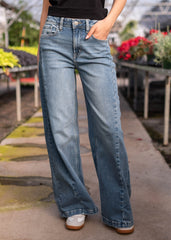 Amber Wide Leg Denim Pants
