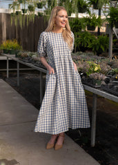 Rachel Blue Gingham Dress