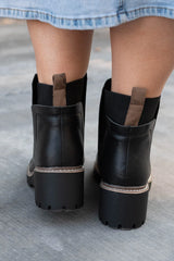 Mya Black Ankle Boots