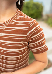 Lynette Brown Striped Dress