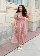 Jessie Pink Floral Dress