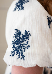 Jacie Ivory Embroidered Dress