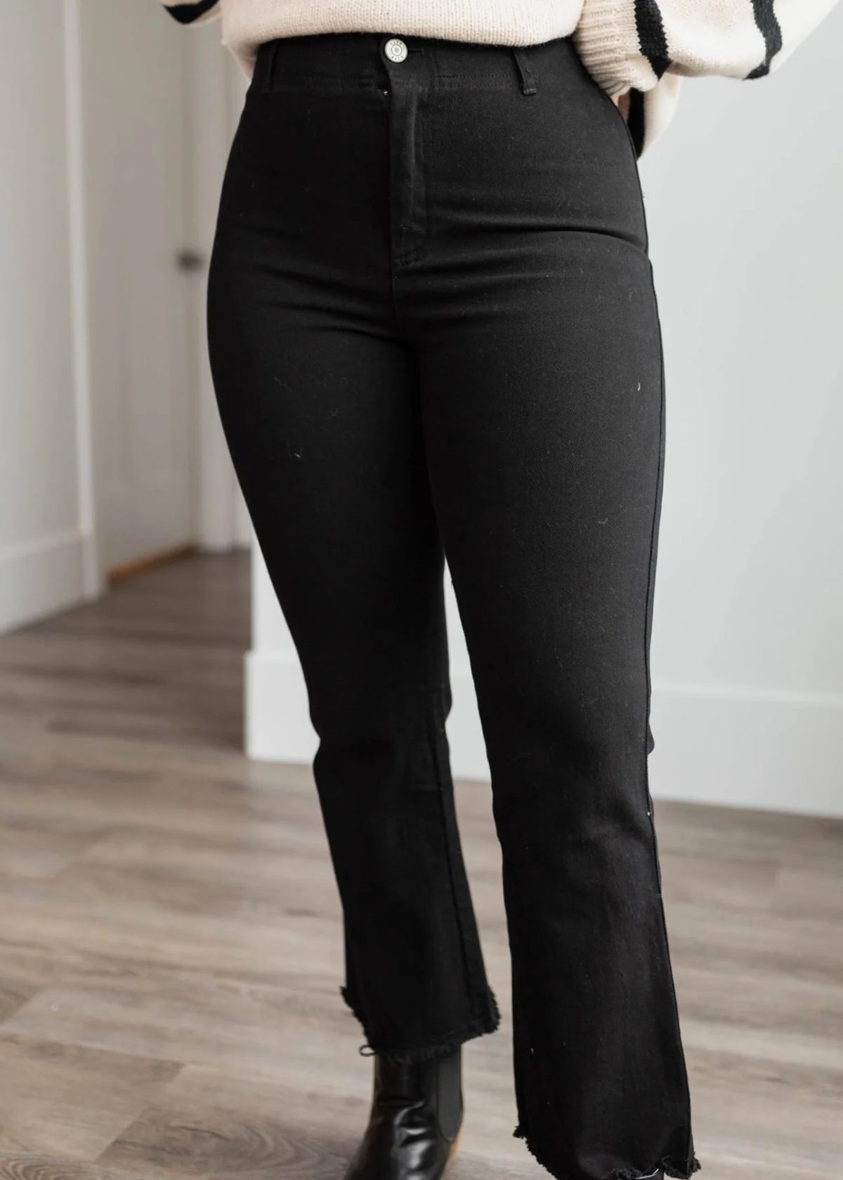 Odette Black High Rise Pants