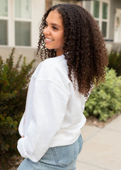 Ciao Bella White Sweatshirt