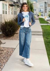 Serena Blue Bow Graphic Tee