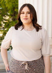 Hailee Basic Oatmeal Top