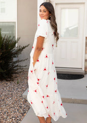 Rosa Ivory Floral Dress