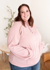 Kathy Mauve Textured Hoodie