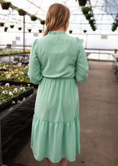 Ada Mint Tiered Dress