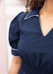 Kylee Navy Tiered Dress