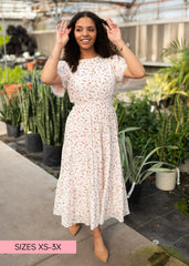 Averie Pink Floral Dress