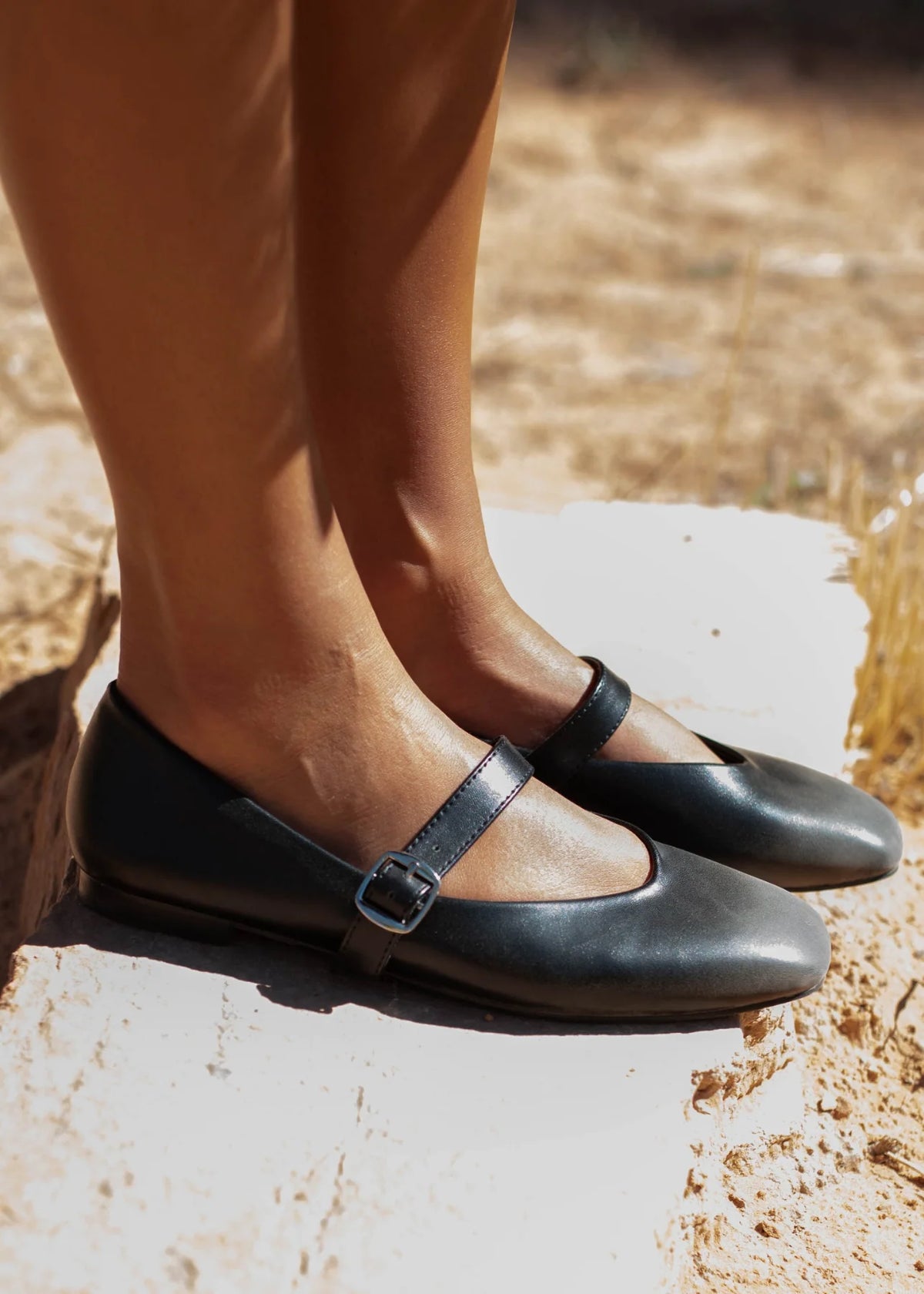 Marilyn Black Ballerina Flats