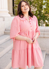 Macie Red Gingham Dress