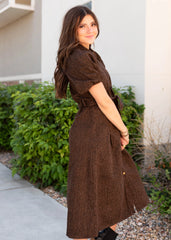 Bonnie Brown Leopard Dress