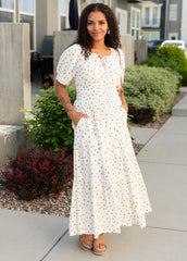 Wren White Polka Dot Dress