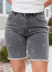 Jada Black Floral Print Shorts