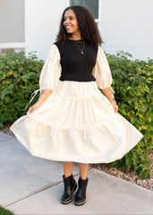 Hannah Black Sweater Vest Dress