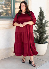 Charlotte Wine Smocked Dress