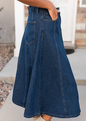 Diana Dark Denim Skirt