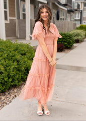 Anneli Dusty Coral Dress