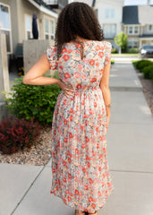 Susan Vintage Sage Floral Dress